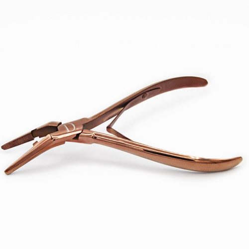plier for use on nano bead hair extensions